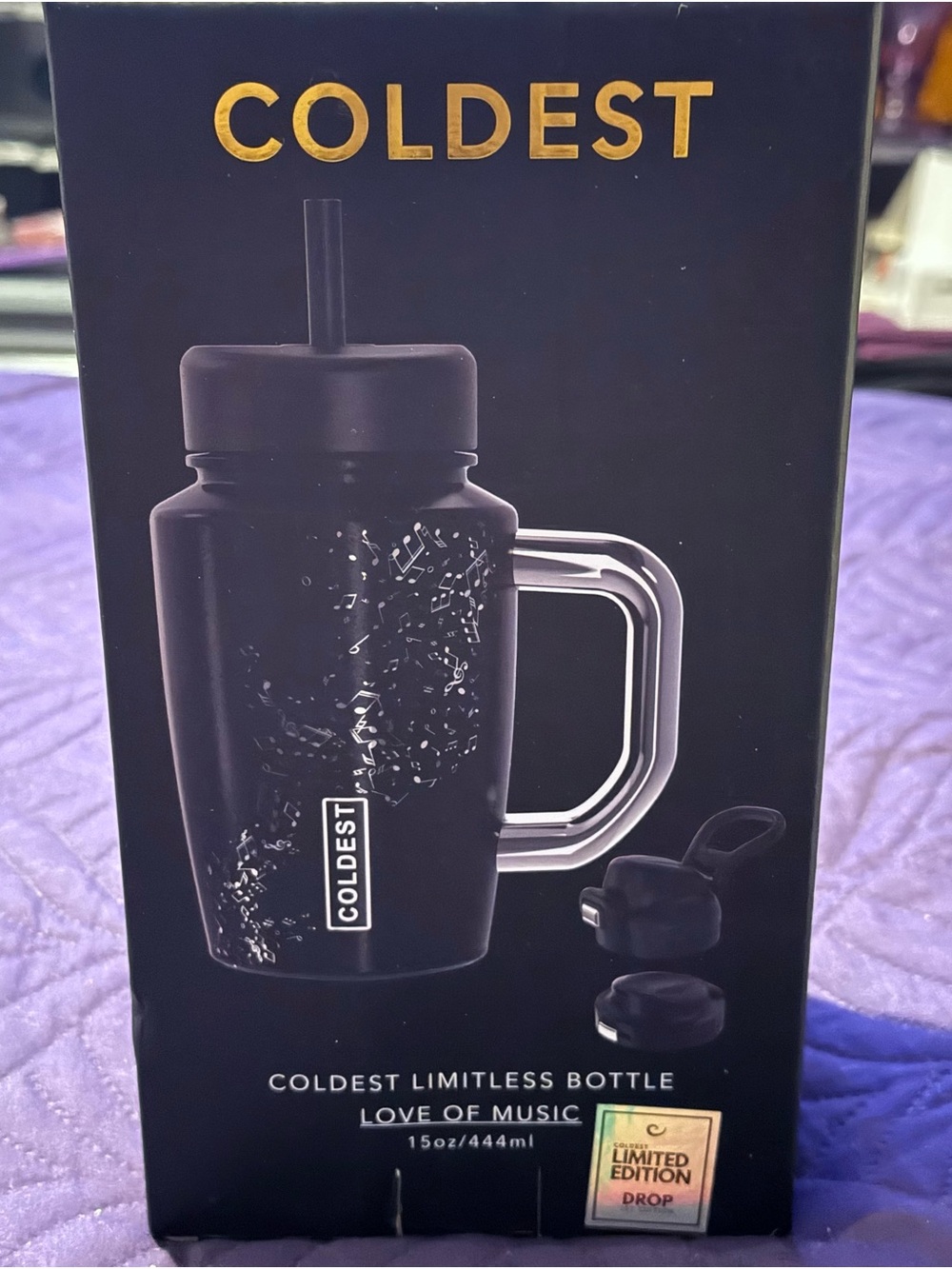 Coldest Limitless Ultra 15oz Bottle - Love of Music Limited Edition - Picture 3 of 6
